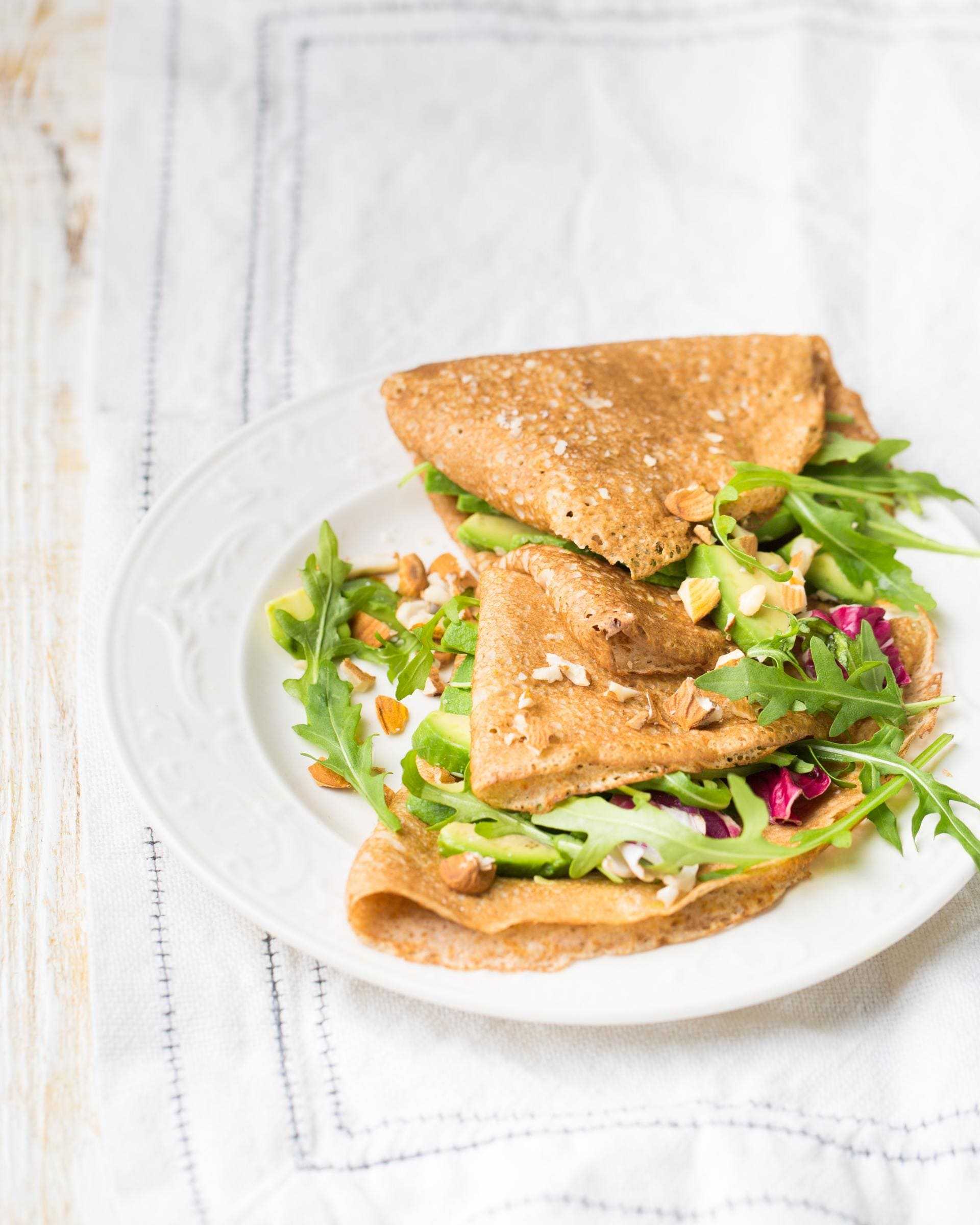 Savoury Spinach & Cheese Crepes